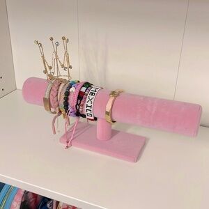 Pink Jewelry Bracelet Holder